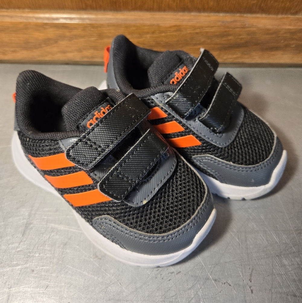 Adidas Toddler Sneakers- Black and Orange
